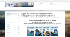 Desktop Screenshot of gigao.de
