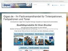 Tablet Screenshot of gigao.de